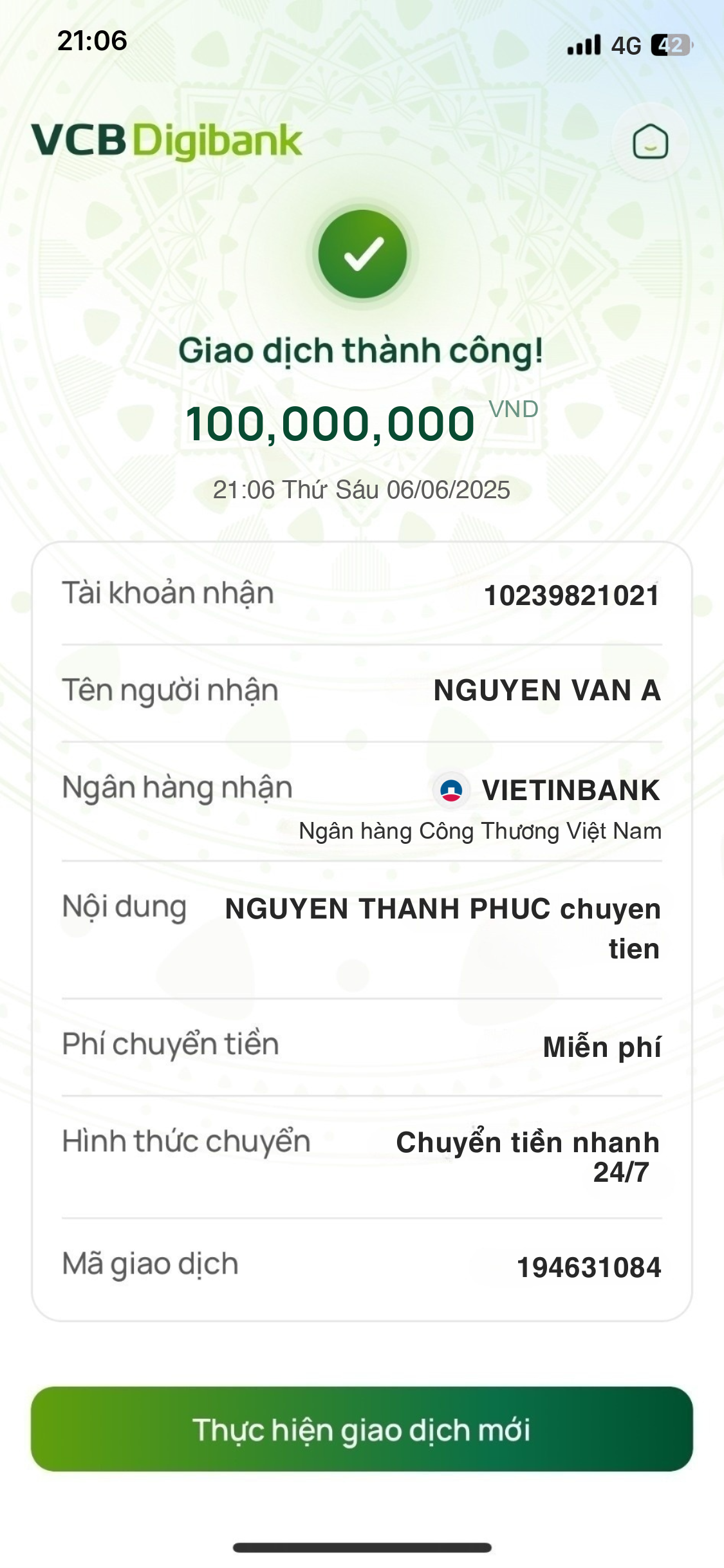 Bill-Vietcombank
